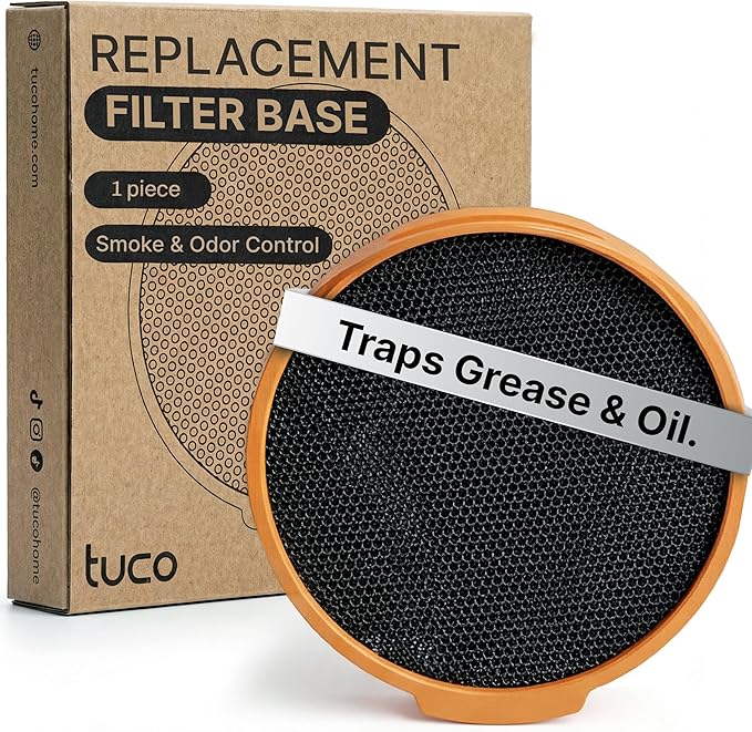 TUCO Replacement Base Filter for Portable Range Hood [1 Pack] Effective Smoke & Grease Control, Compatible with Tuco Countertop Exhaust Fan