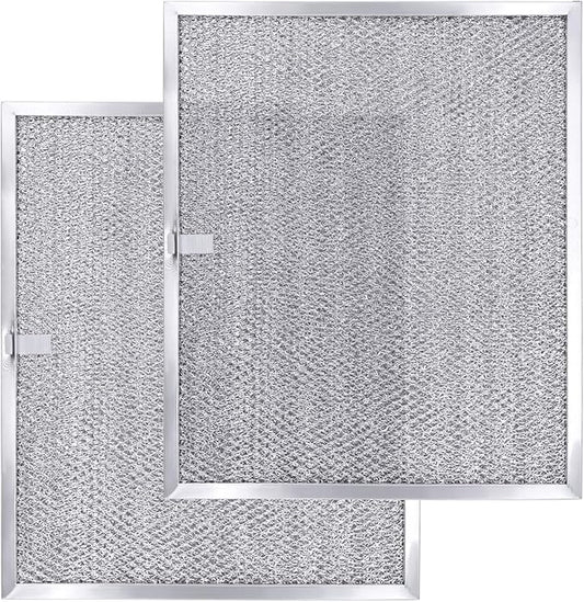 【ALUMINUM UPGRADED】BPS1FA30 Range Hood Filter 11-3/4" x 14-1/4" x 3/8" (2 Pack) by Beaquicy - Replacement for Bro-an, Nutone Mesh Aluminum Grease Range Hood -Replaces 99010299 S99010299 S99010305
