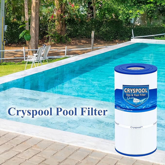 Cryspool® 08047 Filter Compatible with CCX1000RE (CC 1000E), XStream CC1000RE, PXST100, C-8311, FC-1285, 100 Sq. Ft Pool Filter Cartridge, L×OD: 17-3/8"× 8-15/16”, 1 Pack