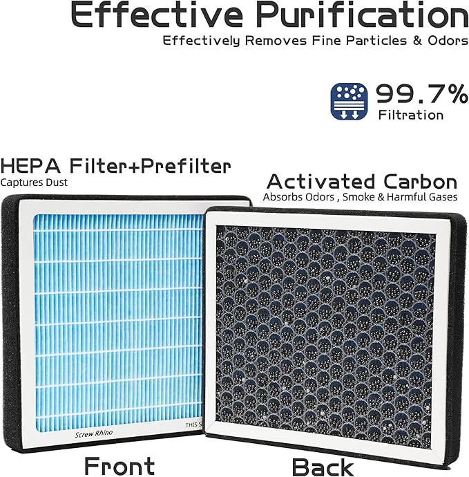 Cabin HEPA Air Filter CF12772 Compatible with Ford Bronco/Bronco Sport 2021-2026, Escape 2020 2021 2022 2023 2024 2025 2026, Explorer 2020-2026, Maverick 2022-2026/Lincoln Aviator 20-26