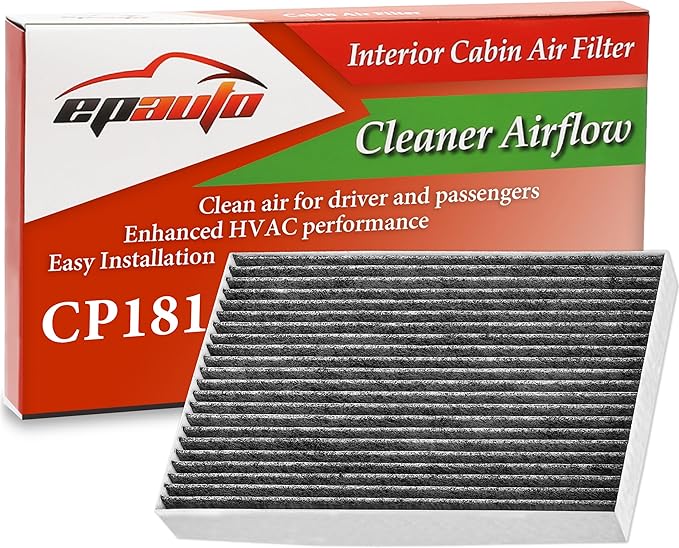 EPAuto CP181 (CF11181) Cabin Air Filter with Activated Carbon, Replacement for Cadillac XLR (2004-2009), Chevrolet Corvette (2005-2019)