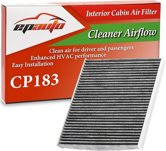 EPAuto CP183 (CF11183) Cabin Air Filter includes Activated Carbon Replacement for Dodge Durango (2011-2025), Jeep Cherokee (2011-2021)