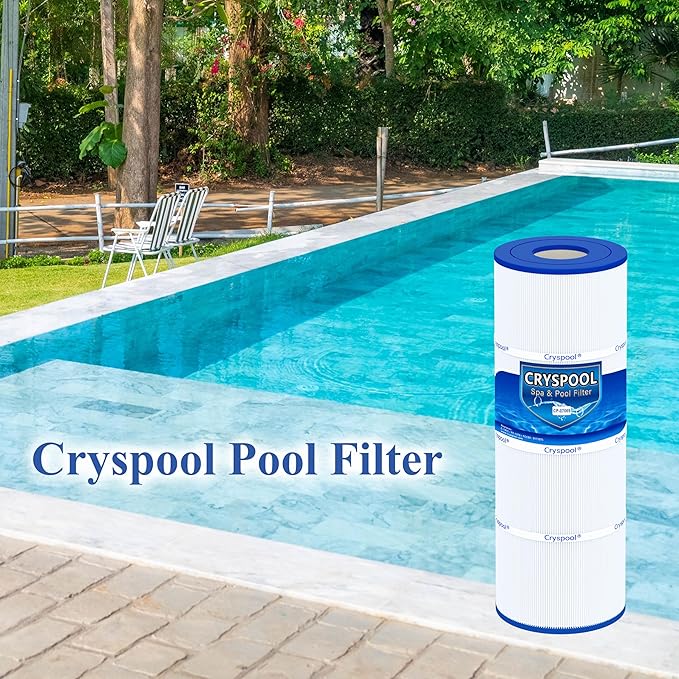Cryspool® 07069 Filter Compatible with Clean & Clear Plus 320, CCP320, PCC80-PAK4, R173573, 817-0081, C-7470, FC-1976, 4×80 Sq. Ft Pool Filter Cartridge, 4 Pack