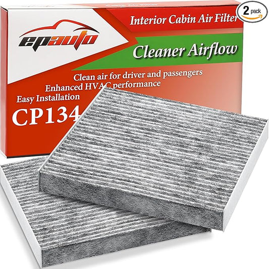EPAuto CP134 (CF10134) Premium Cabin Air Filter includes Activated Carbon, 2 Packs