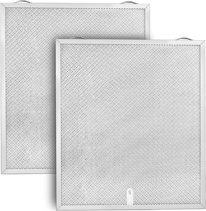 2PCS S99010430-002 Range Hood Filter Compatible with Broan Nutone HPFA -130 Range Hood, 13-7/8'' x 15-3/4" 4512880 Aluminum Grease Filter Replacement for Absorb Grease