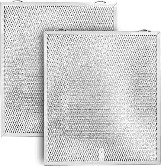 2PCS S99010430-002 Range Hood Filter Compatible with Broan Nutone HPFA -130 Range Hood, 13-7/8'' x 15-3/4" 4512880 Aluminum Grease Filter Replacement for Absorb Grease