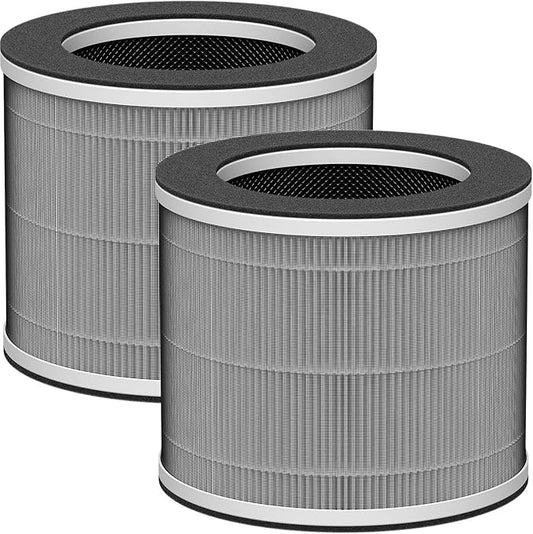 HPA120 & HPA125 Air Purifier Filter Replacement Compatible with Honeywell “O” HEPA Air Purifier Plus Tabletop Air Purifiers HPA120 & HPA125, 3-in-1 with Pre-Filter, HEPA & Carbon Filter