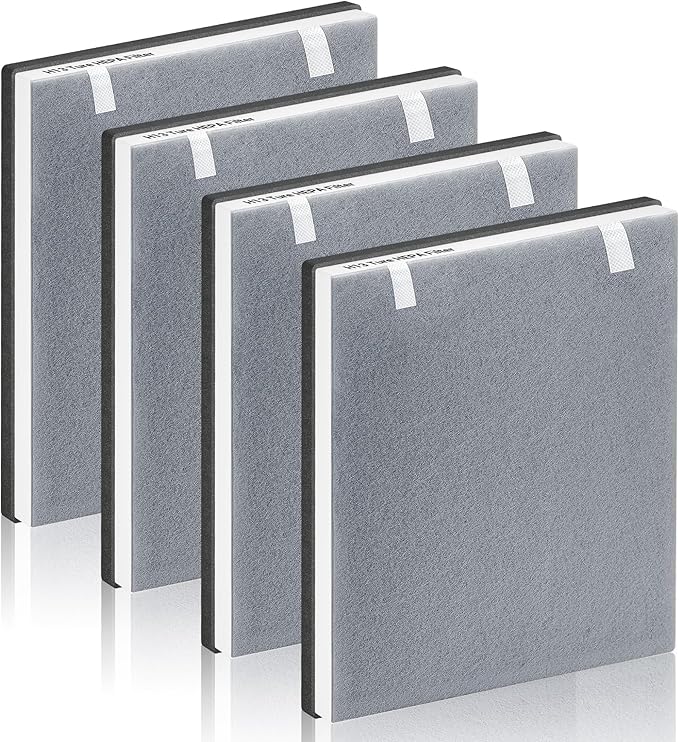Vital 100 Replacement Filter Compatible With LEVOIT Vital 100 Air Purifier, 3-in-1 Great High-Efficiency Materials With Activated Carbon Filter, 4 Pack, By Improvedhand
