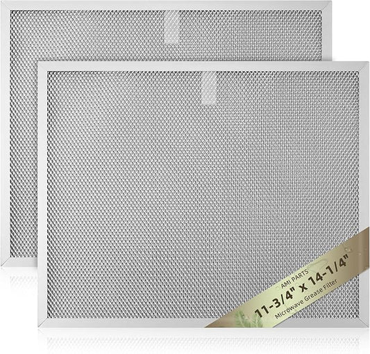 2-Pack for Allure Range Hood Filter 11-3/4" x 14-1/4" for B-roan Range Hood 30-Inch wide QS Series Replaces BPS2FA30 99010299 99010305 AP3378953 Filter by AMI PARTS