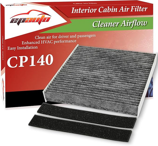 EPAuto CP140 (CF10140) Cabin Air Filter Compatible with Nissan Altima, Maxima, Murano, Sentra, X-Trail, Infiniti FX35, FX45, G35, Mitsubishi Outlander, Eclipse Cross, Lancer, RVR - Fits 2000-2025