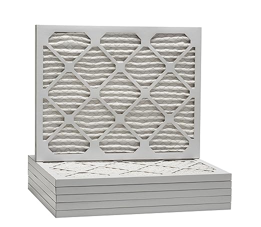 Aerostar 12x24x1 MERV 13 Pleated Air Filter, AC Furnace Air Filter, 6 Pack (Actual Size: 11 3/4" x 23 3/4" x 3/4")