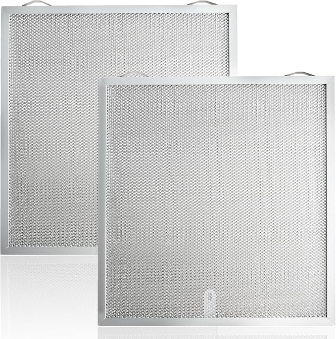 2 PCS 12-7/8 X 13-3/4 X 3/8 Inches Aluminum Mesh Range Hood Grease Filter Compatible with Broan-NuTone Range Hood BKSA1 BNSC1 TEN1 AHSA1 NKSA2 BKSA2 VBNSA1 Replace#: S99010436