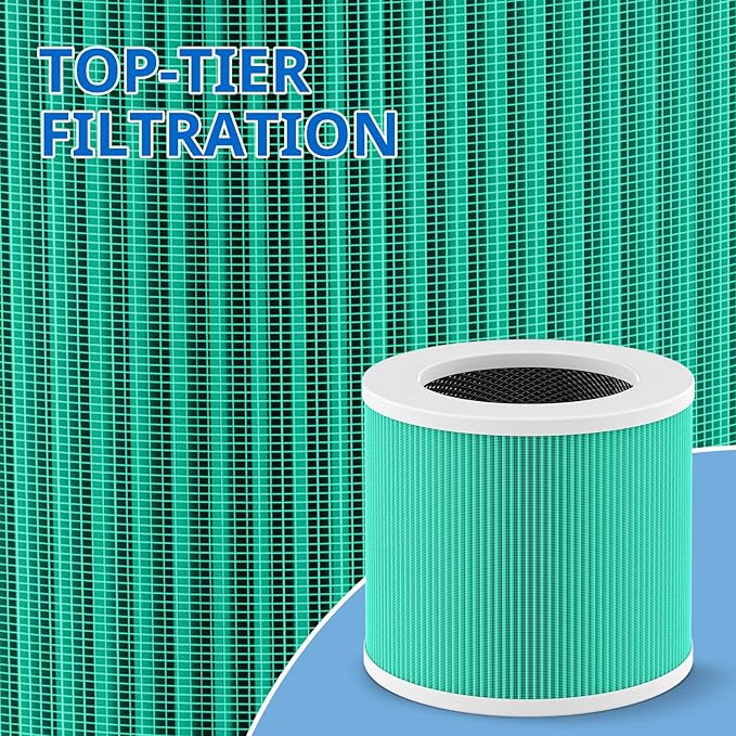 4 Pack HY1800 Replacement Filter Compatible with CHIVALZ/MORENTO/Loytio/Honeyuan/AYAFATO/IOIOW HY1800 Air Purifier, 3-in-1 Filtration System HY1800 Replacement Filter