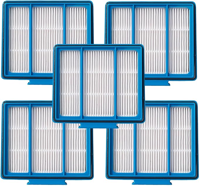 5-Pack Replacement HEPA Filter Compatibility for Shark ION,IQ,EZ AI Series Vacuum AV2501AE RV1001AE AV910/911S/912S/915S AV753 RV100AE UR1000SR AV2001WD RV1001 AV752 AV2820S Part Fit # RVFFK950 (5)