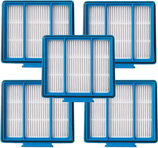 5-Pack Replacement HEPA Filter Compatibility for Shark ION,IQ,EZ AI Series Vacuum AV2501AE RV1001AE AV910/911S/912S/915S AV753 RV100AE UR1000SR AV2001WD RV1001 AV752 AV2820S Part Fit # RVFFK950 (5)