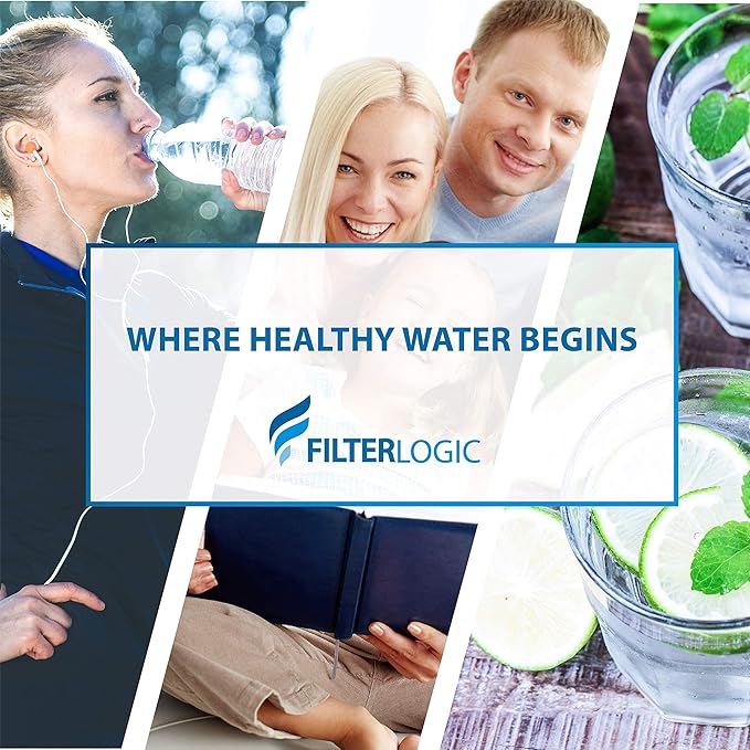 Filterlogic 3US-PF01 Under Sink Water Filter, Replacement for Filtrete® 3US-PF01, 3US-MAX-F01H, 3US-PF01H, Delta RP78702, Manitowoc K-00337, K-00338, HF20, HF25, HF27, HF25-S, HF20-I, NSF/ANSI 42