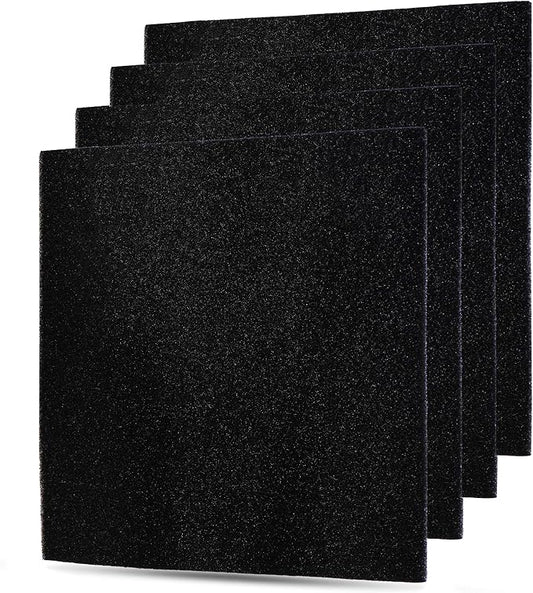 MD1-0023 Activated Carbon Replacement Filters, Compatible with Vornado Air Cleaner Purifier Model AC300, AC350, AC500, and AC550, 4-Pack